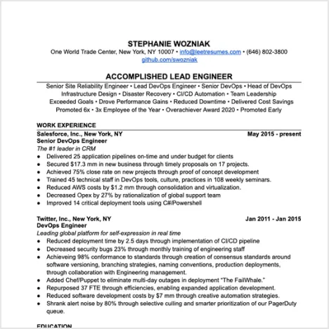 The simple guide to writing an effective technical resume for software engineers